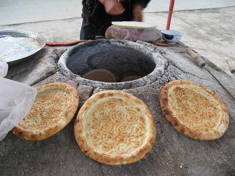 Nan bread (katlima) in Upal village